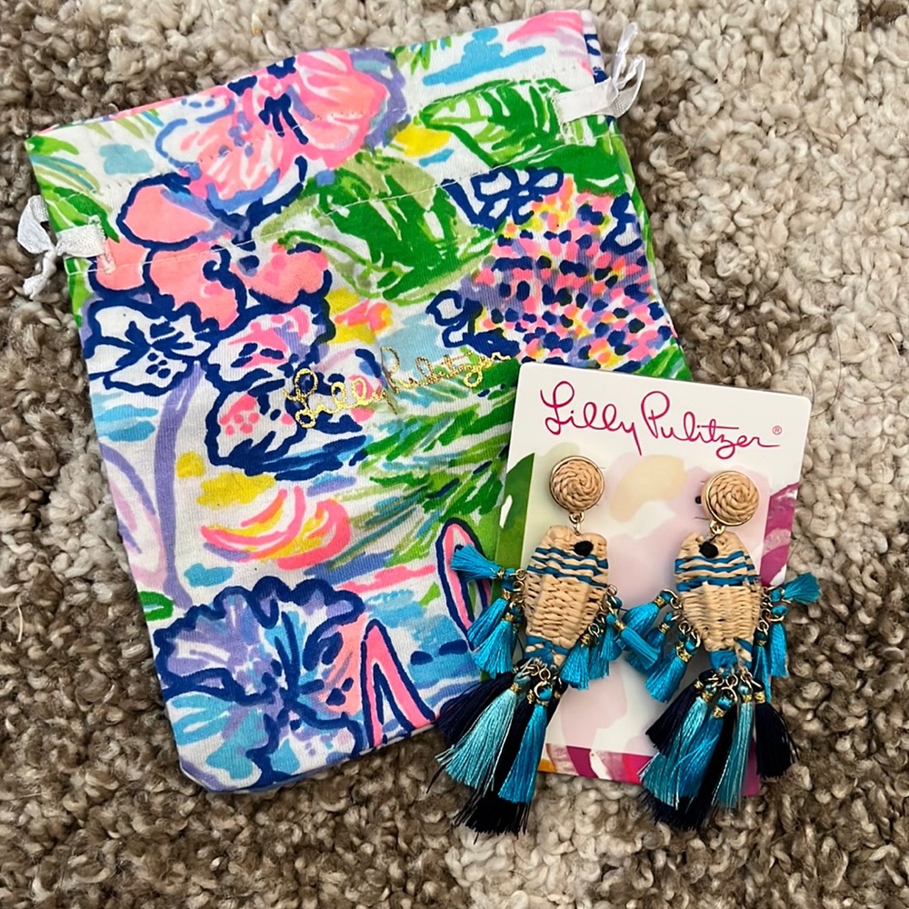 Lilly Pulitzer GWP Natural Earrings